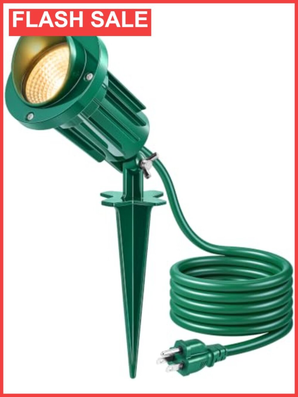 120V Outdoor Spotlight 3000K Warm White LED Metal IP65 ETL Listed 750LM